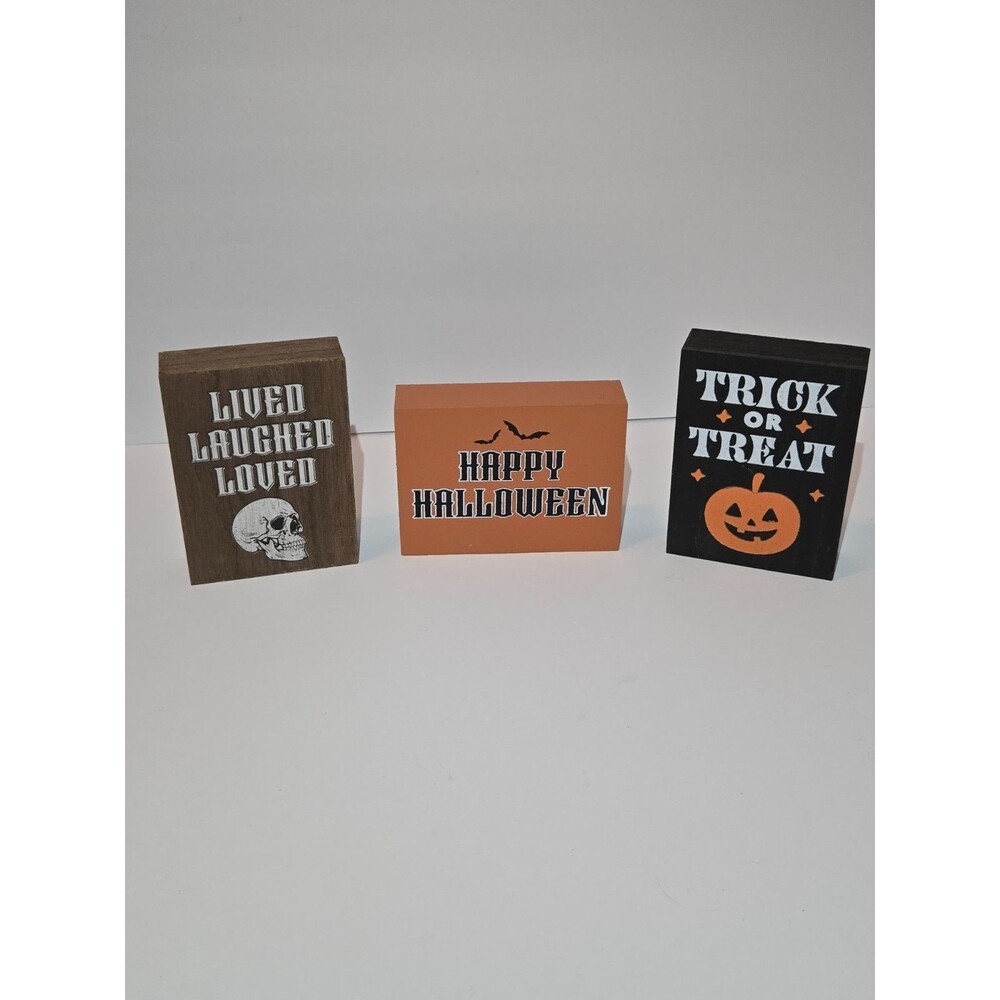 BULLSEYE PLAYGROUND Happy Halloween, Lived Laughed Loved & Trick or Treat Decor